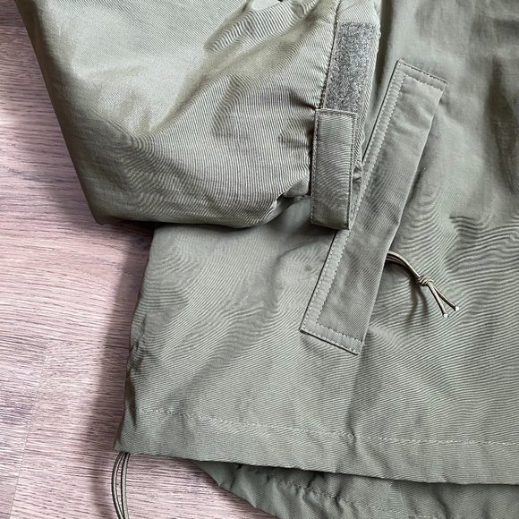 Military Surplus Windbreaker with Zipper Olive Sz. S - Picture 8 of 10